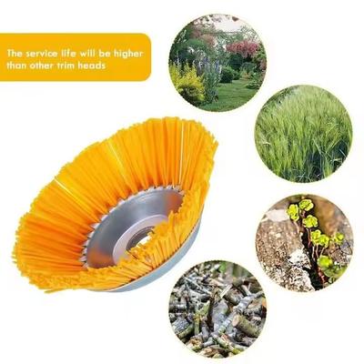 Landscaping Weeding Machine Nylon Wheels Weed Remover Tool Rotary Weed Brush Joint  Power Universal Grass Trimmer Head
