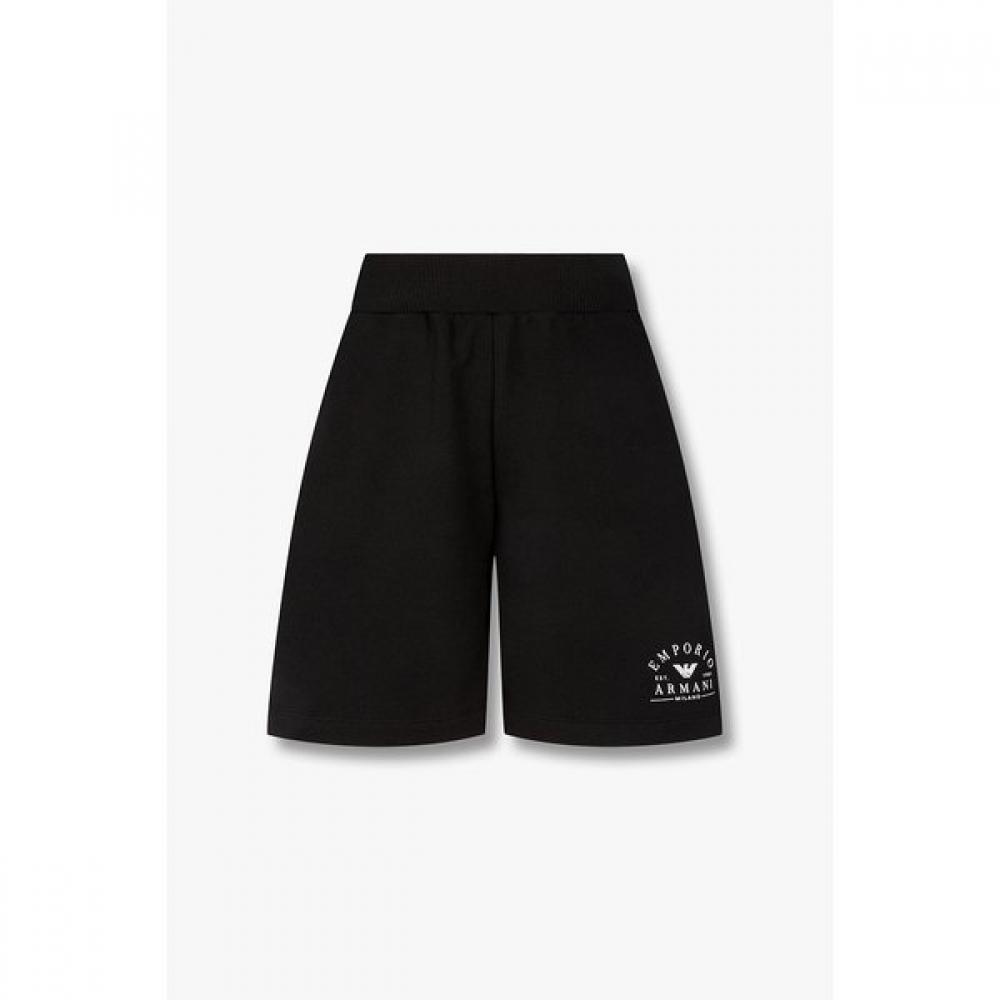 Emporio Armani Women Arch Logo Cotton Lounge Shorts 0826131502 S