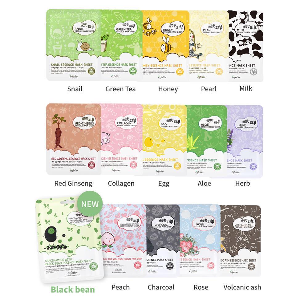 Esfolio Pure Skin Essence Mask Sheet 10 ark