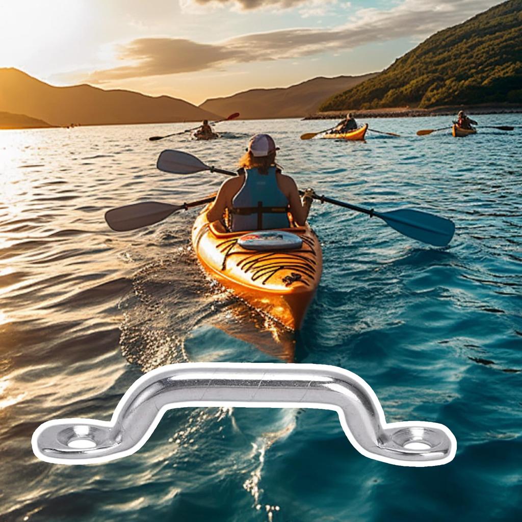 Vwuuya Footman Loop | 4 Stainless Steel Top Down Anchors for Kayak | Includes