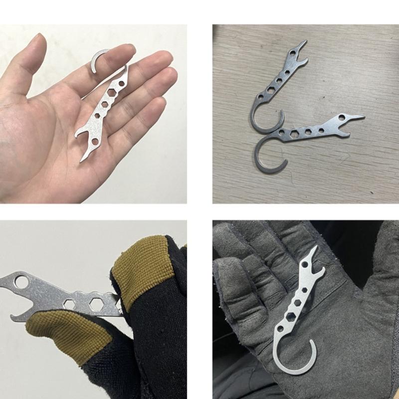 Small Crowbars Open Wrench Portable Multifunctional Bottle Opener Window Breaker Outdoor Camping Tool Easy to Use