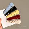 Charm spring color dot-shaped hair clips cream color triangle-patterned hair clips Girl's series hair clips sophisticated pointy bangs