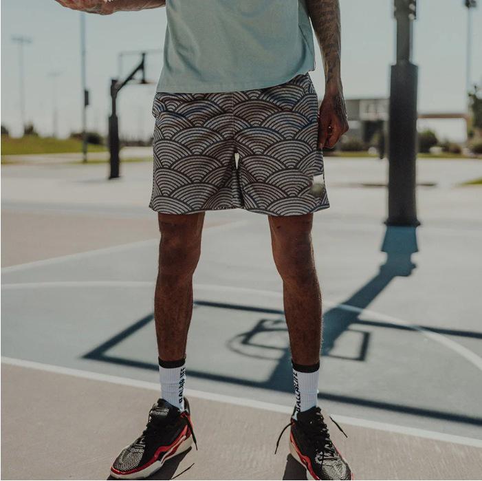 Amerikanischer Sporttrend Schnelltrocknende Strand-Basketballshorts für Männer und Frauen