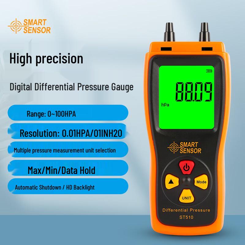 CEM ST510 High Precision Digital Differential Pressure Gauge