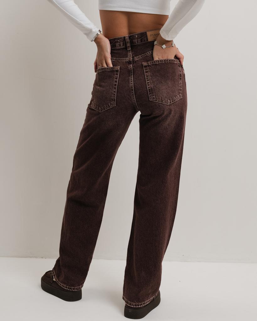 Damenjeans It's Basic 4227 34 hellbraun