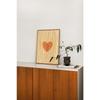 Lovely Trendy Red Heart Canvas Art Paintings Aesthetic This Is My Happy Place Wall Posters Prints for Living Room Home Decor