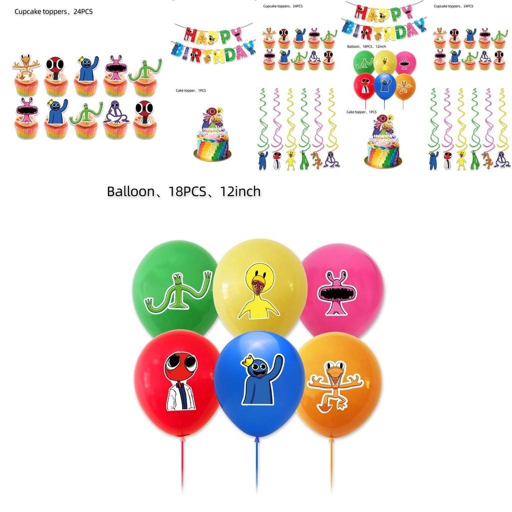 Vibrant Roblox Rainbow Friends Birthday Party Decorations Supplies Kit For Kids