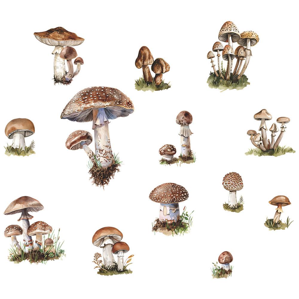 Cartoon Mushroom Combination Children's Room Home Wall Beautification Decorative Wall Stickers