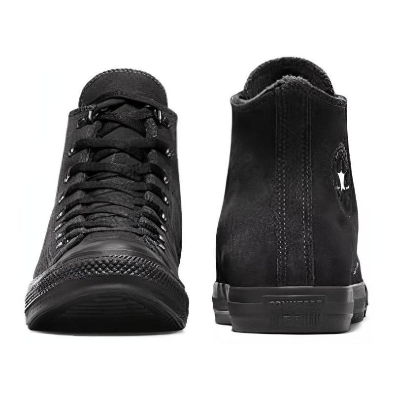 Converse Chuck Taylor All Star Comfortable Everyday Suede Breathable High Top Espadrilles Unisex Black