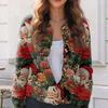 Women's Fashion Christmas Printed Long Sleeve Knitted Cardigan Button Down Jacket