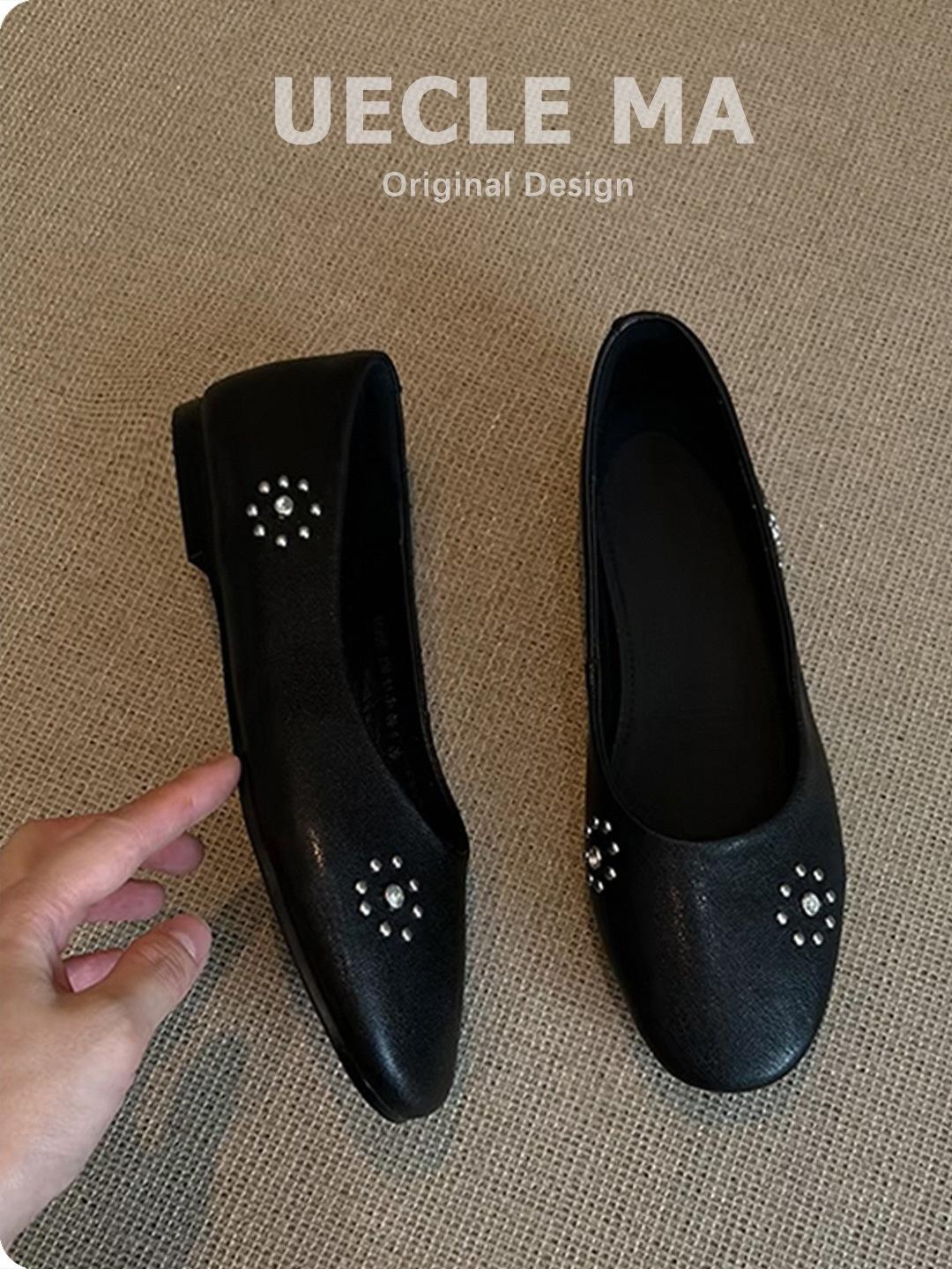 

Super soft lambskin~ Flat-soled single shoes women s French versatile ballet evening shoes soft-soled shallow mouth shoes with skirts 40