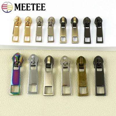 10/30/50 Stück Meetee 3# 5# Nylon Reißverschluss Schieber für Nähen Plastik Reißverschluss Kopf Geldbörse Bekleidung Reißverschluss Zieher Reparatur-Sets DIY Zubehör