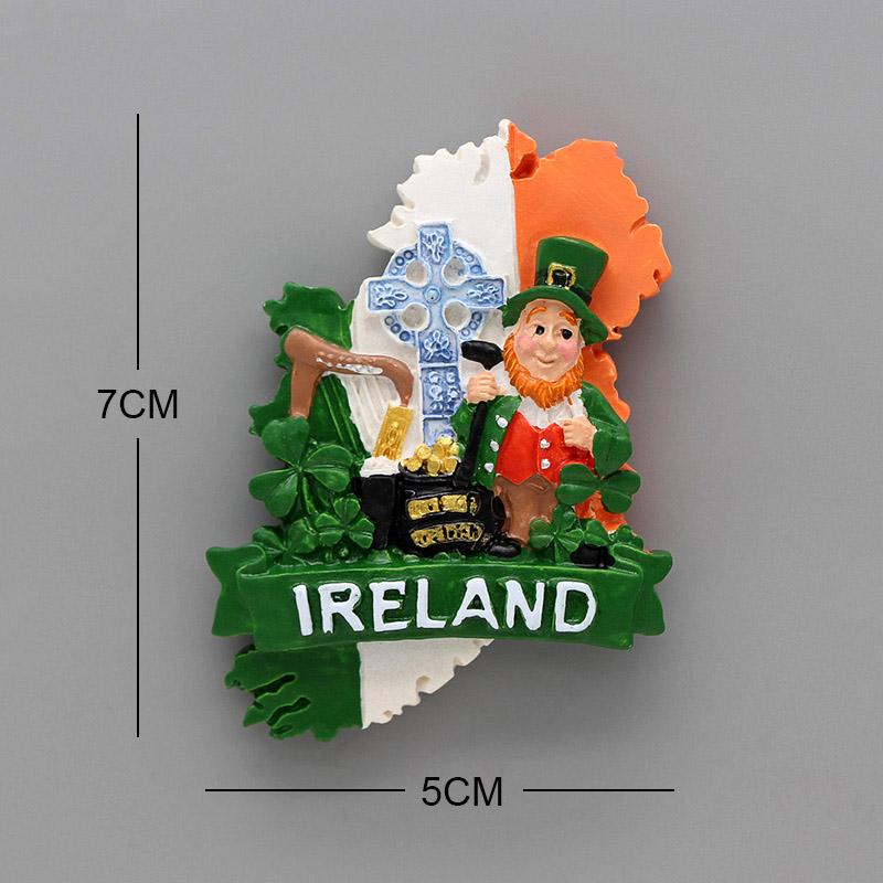 Refrigerator sticker world tourism souvenir Canada Vancouver Egypt cat France Thailand Sweden horse Ireland man fridge magnet