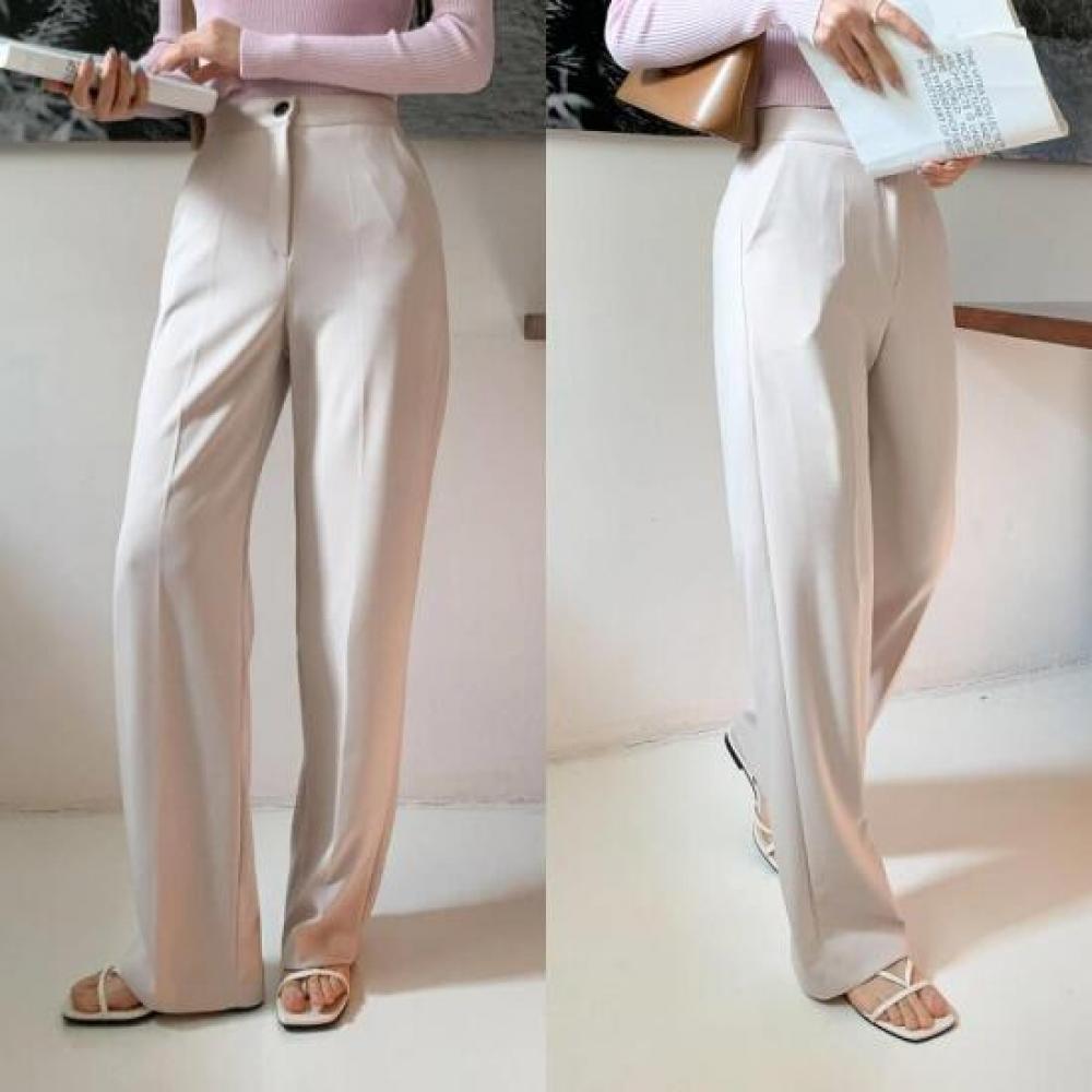 New ArrivalS Open Run Women S Straight Fit Slack pantS Solid Color
