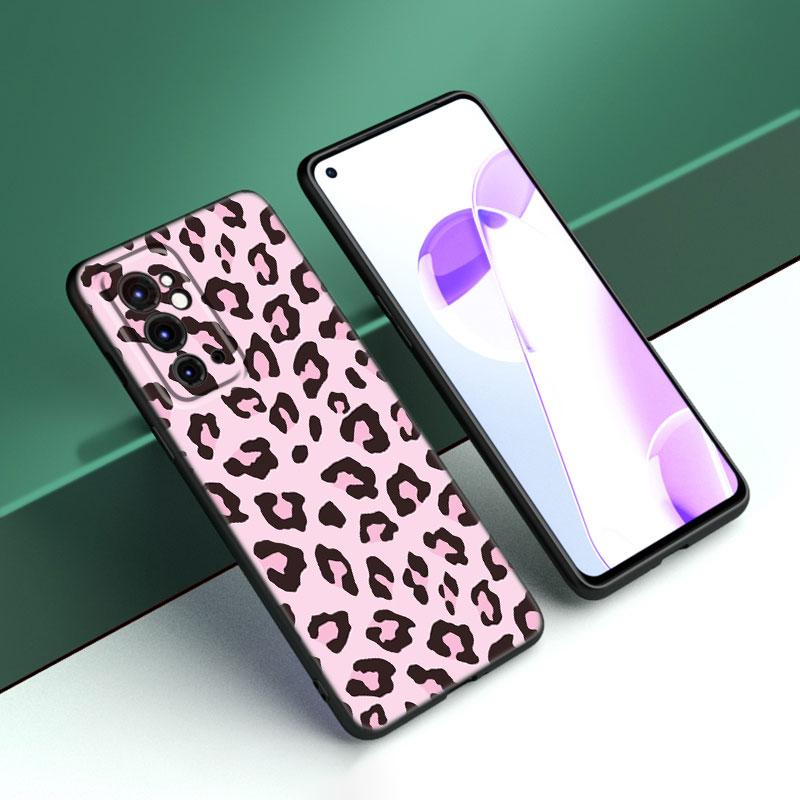 

Черный силиконовый чехол для телефона с леопардовым принтом для OnePlus 9 10 11 12 ACE 2V Pro 9RT 10T 10R Nord CE 2 3 Lite N10 N20 N30 5G OnePlus Nord 3 5G