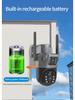 V380 PRO 4G Dual Lens Solar Surveillance Camera for Outdoor Home Monitoring