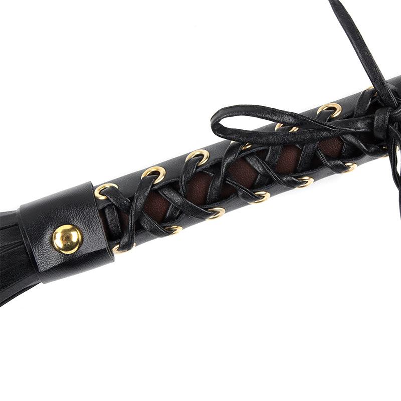 Adult Creative Alternative Sex Toys Black Lace Leather Whip Adult Female Sex Toy Whip