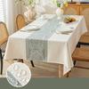 Thickened Imitation Cotton Linen Dining Household Square Wear-resistant Waterproof Oil Proof Tablecloth