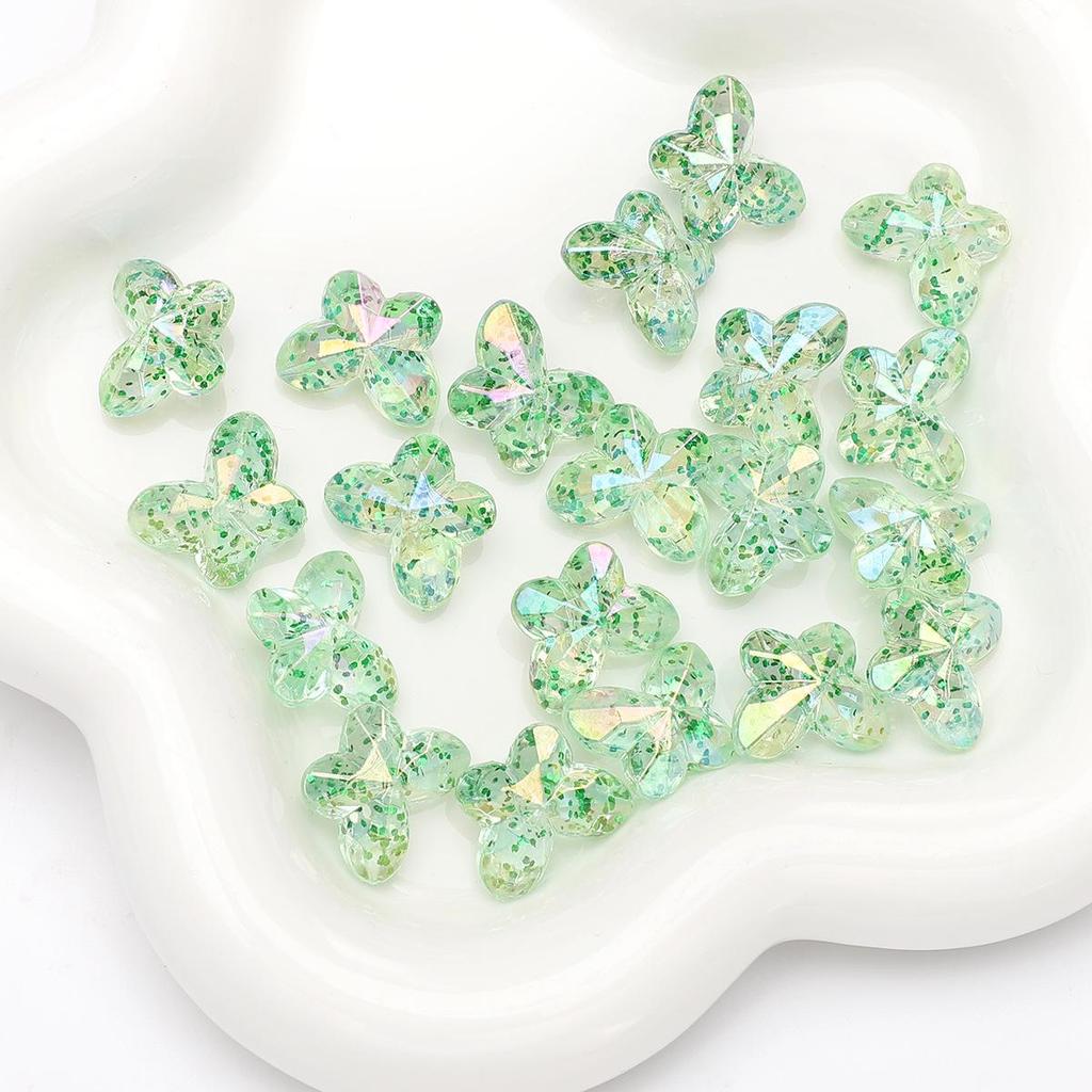 Colorful Acrylic Butterfly Beads for DIY Hairpin Bracelet Decoration