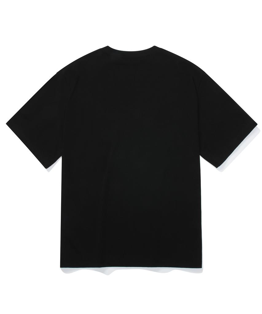 COLUMBIA UNIVERSITY Cu Signiture Big Logo T-Shirts Black