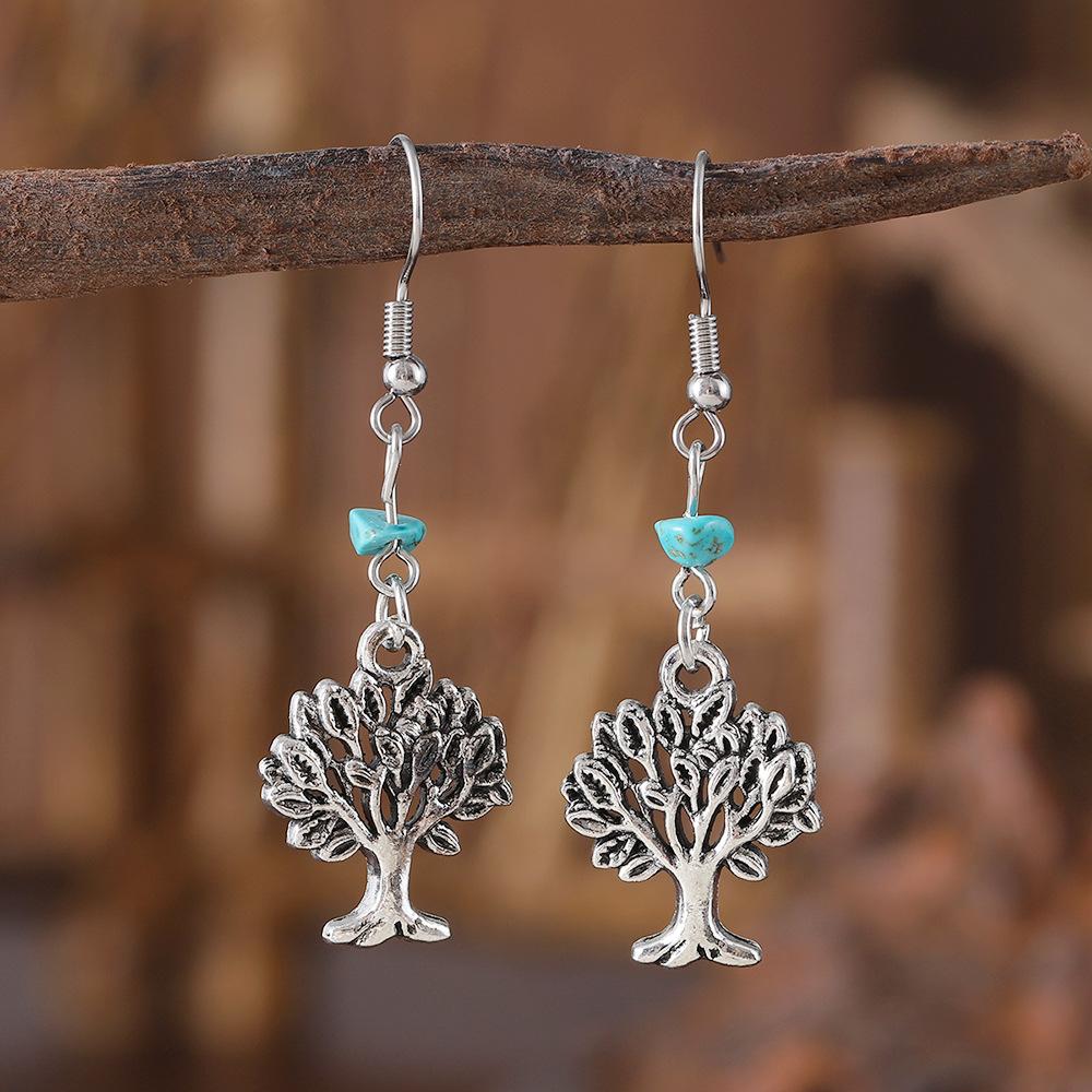 European and American New Funny Retro Multi-style Alloy Pendant Earrings, Simple Niche Ear Jewelry