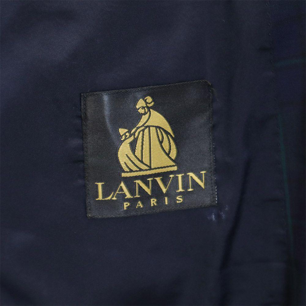 Lanvin 90s Wool Old Long Sleeve Tailored Jacket ST48-55 Navy System Men's Used