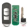 jingyuqin 2/3 Buttons Smart Key Fob 433Mhz ID49 For MAZDA CX-3 Axela CX-5 Atenza Model SKE13E-01 SKE13E-02 Car Remote Control
