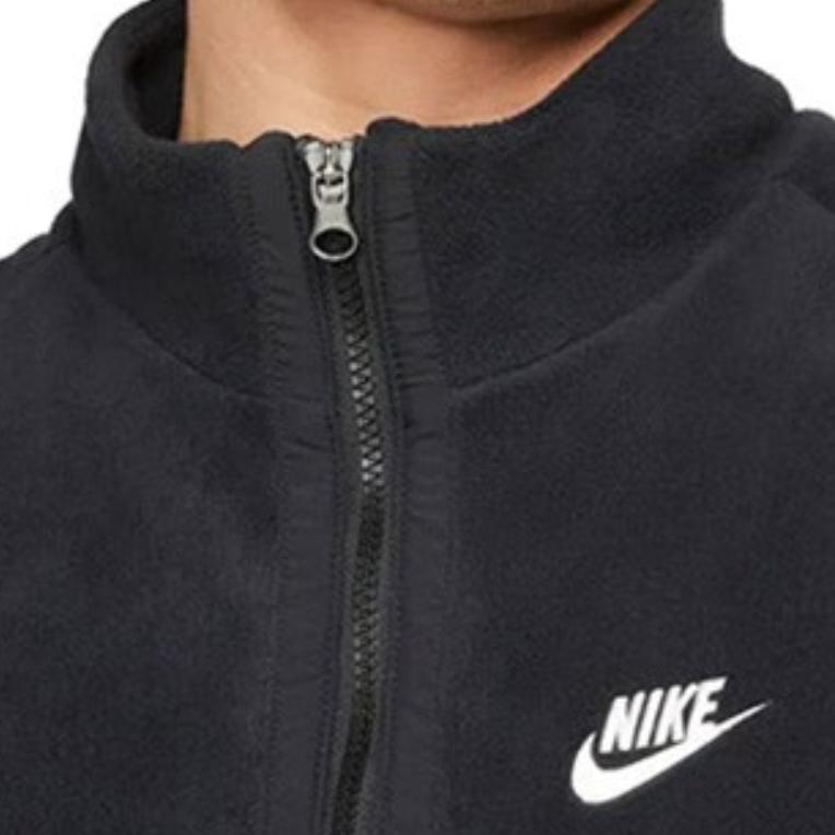 Nike Solid Color Stand Collar Zip Vest Men Vest Black DQ4898-010
