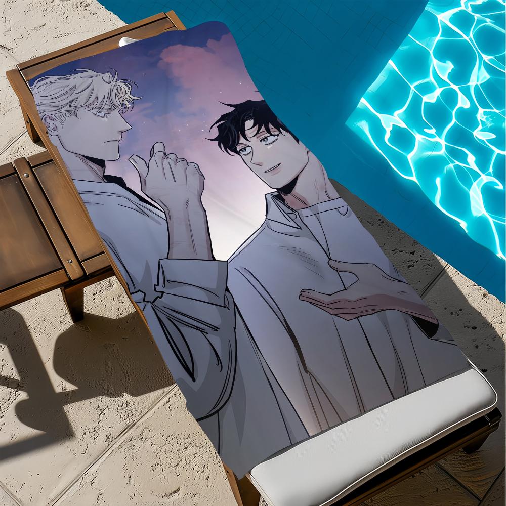 Anime R-Roses And C-champagne Towel Beach Quick Dry Soft Pool Towels Gift for Travel Gym Shower Camping sports