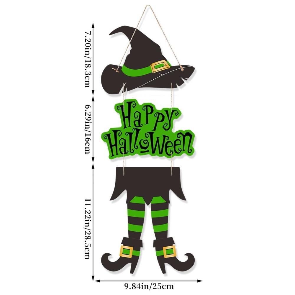 Spooky Witch Hat Pendant Scary Door Hanging Ornaments Halloween Witch Legs Pendant  Party Supplies