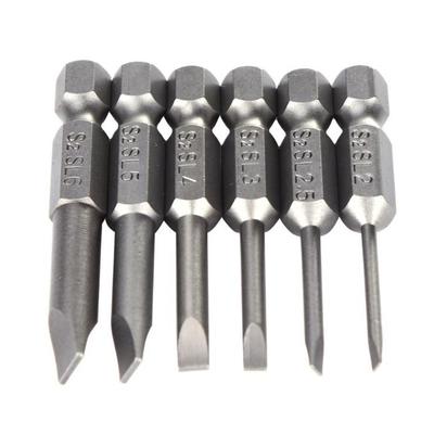 6pcs Flat Head+Magnetic New 1/4in Hex Shank Slotted-Tip Schraubendreher Bit 50mm AUBusiness & Industrie, Elektronik & Messtechnik, Stecker, Schalter & Kabel!