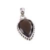 Natural Smoky Quartz Gemstone Handmade 925 Solid Silver Gift Pendant 1.25 o5W61