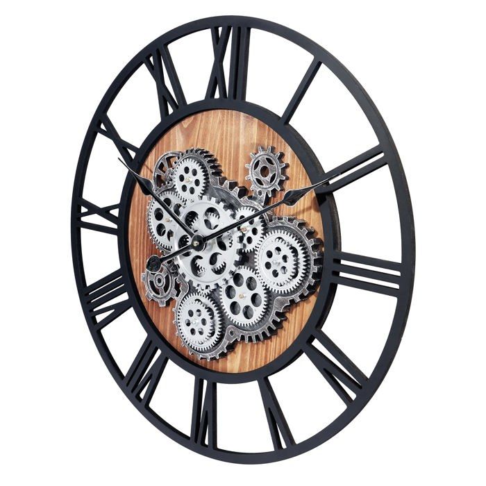 Clock - Lafocuse - Zh0077 - Vintage - 57 Cm - Moving Gears