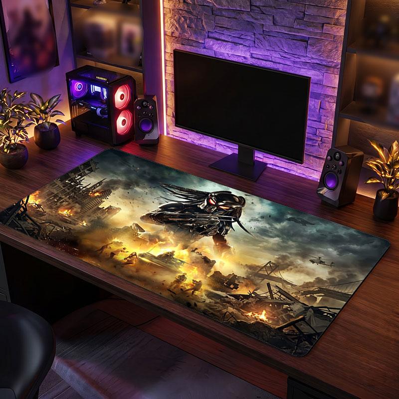 Big Mouse PadPredator Extended Soft Desk Mat Gaming Office Computer Table Decor Mat