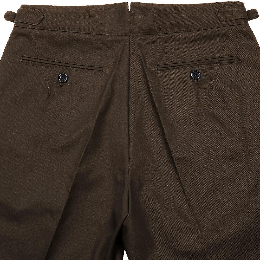 Solti Reve Cotton Washed Trousers (Brown)