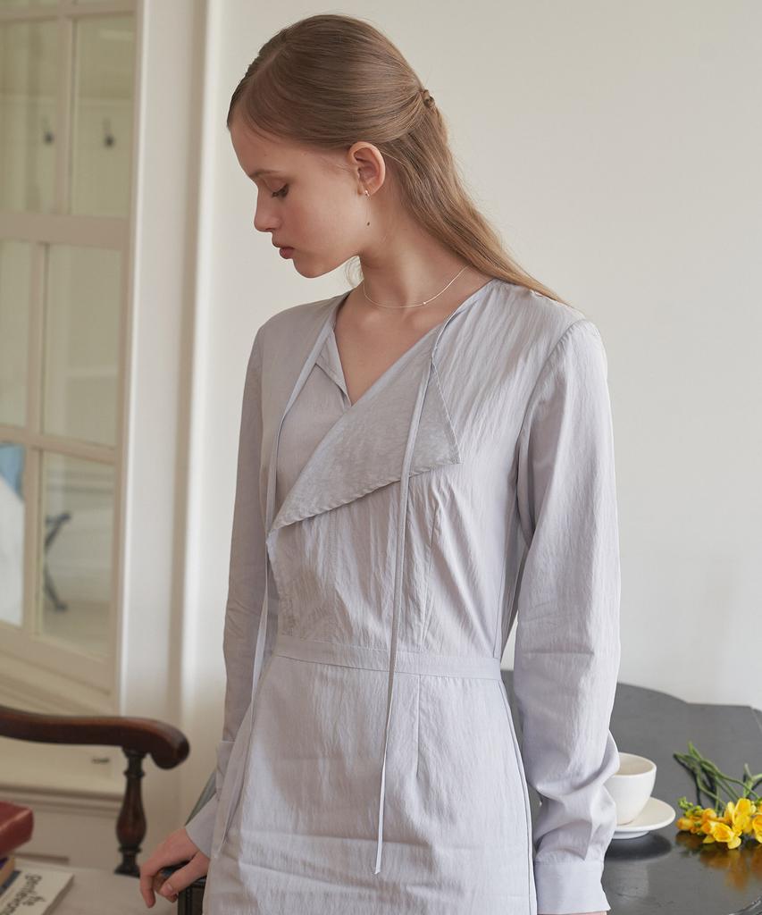 Peullobeu Wrap Draping Dress Ver.2_L/Gr