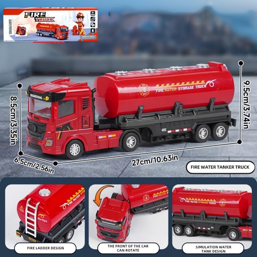 

Siren Flashing Fire Truck Inertial Engineering Vehicle Simulation Ambulance 3C Certified Fire Theme Gift