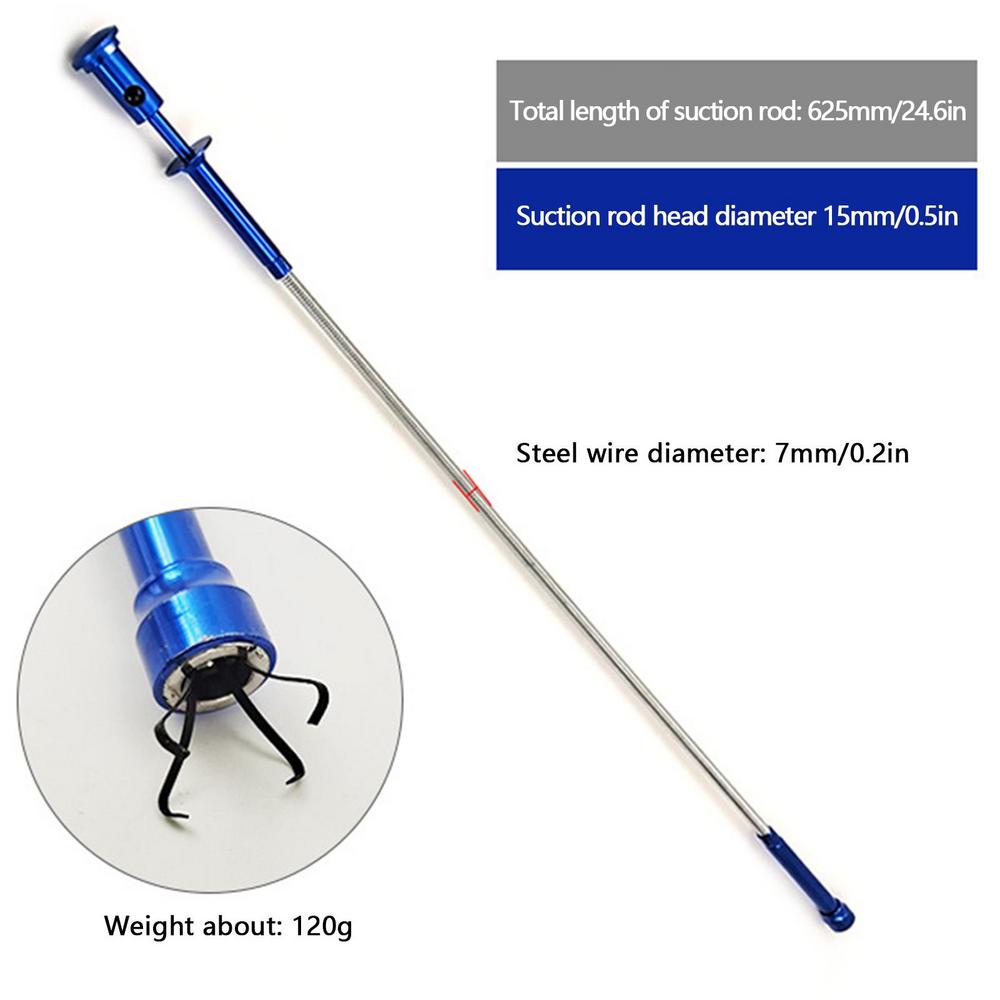 

Новый складной мощный магнитный захватный инструмент, гибкий металлический захватный инструмент, присоска, магнит, пружинный захват, портативный ручной инструмент синий