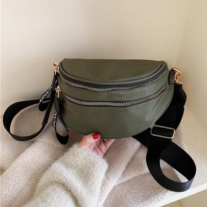 Fashion Women Waist Bag Fanny Pack Large Capacity Crossbody Chest Bags Banana Pack PU Leather Female Waist Belt Bag Phone Pack