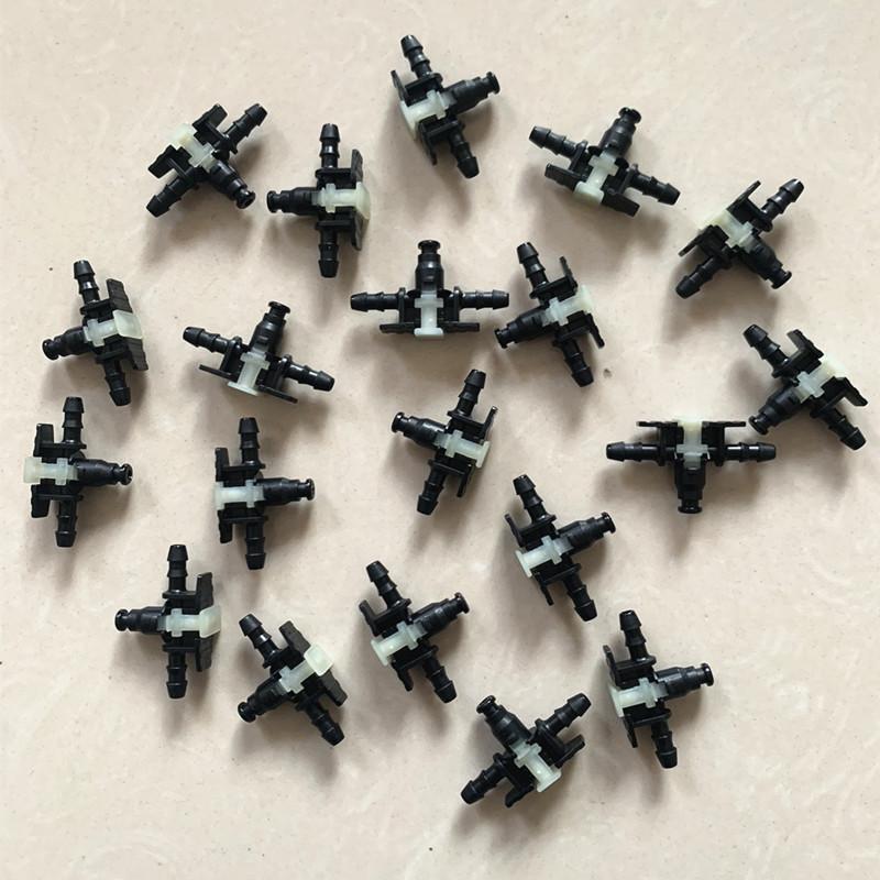 10PCS Automobile Fuel Pipe Joint Adapters for Bosch Fuel Injector Joint Three-way Two-way Fuel Return Pipe Quick Plug