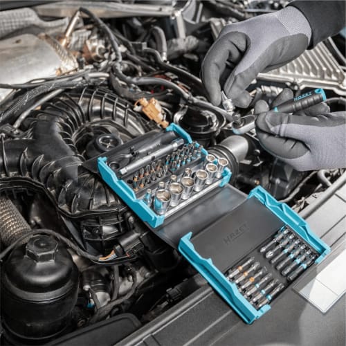 HAZET Bit Ratchet Set 50 Pieces Hazet Blue Drive Angle 6.35mm (1/4") [Regular Japanese Import Product] 2200SC-2