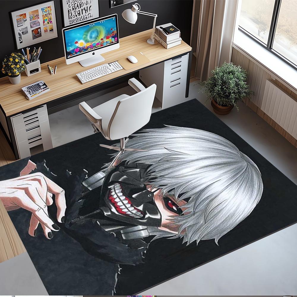 Tokyo Ghoul Printed Carpet,Rug,for Office Chair Living Room Bedroom Kitchen Room Decor Gifts.