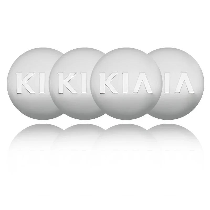 4 szt. Naklejki na środkowe kapsle kół samochodowych 56mm Akcesoria do piast dla KIA EV6 Sorento Niro Stinger Ceed Carnival K5 K9 Soul Carens