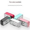 Multifunctional Bluetooth Alarm Clock Speaker with Mirror Display