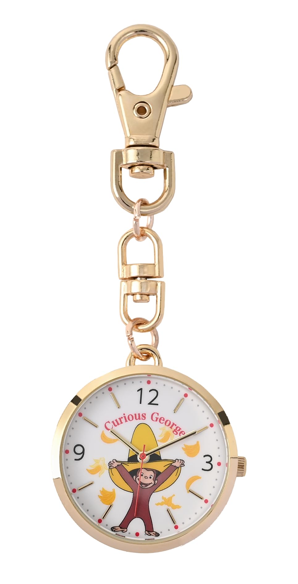 Fieldwork Pocket Character Nurse Curious Easy Watch, Watch, Women s/Kids, Analog, George, Carabiner, Attachment, GG002-1