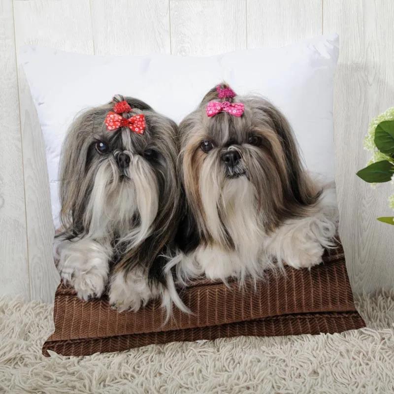 Fodera per cuscino per cane Shih Tzu Personalizza federa Moderna casa decorativa federa per soggiorno