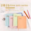 2026 Timeline Planner Notebook for Girls A5 PU Leather Minimalist Goal Tracker Weekly Plan Productivity Journal Writing