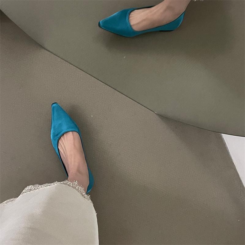 Fashion Breathable Satin Finish Ballet Flats Women Mesh Casual Shoes Soft Rubber Sole Pointed Toe Slip on Loafers Zapatos 2026