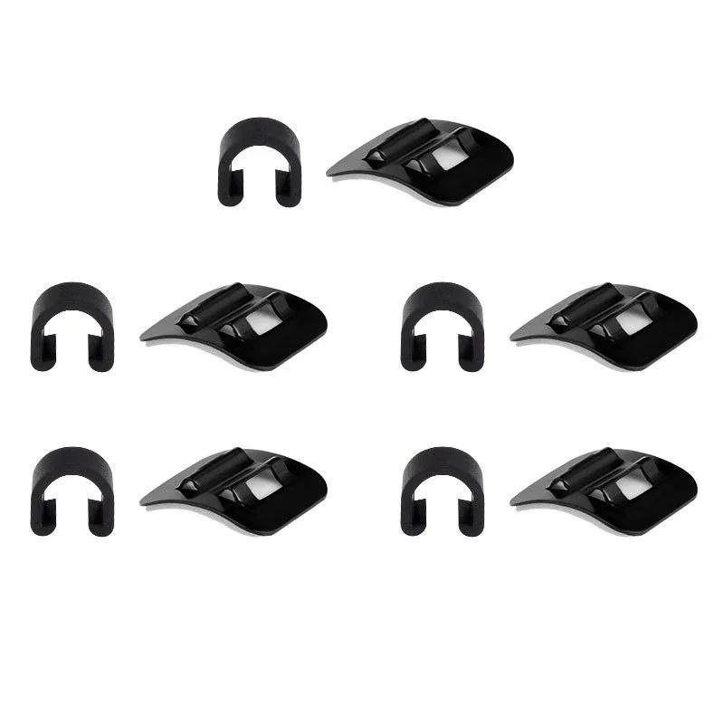 

5/10Pcs Stick-on Cable Guide Bicycle Tube Clip Aluminum Bike Oil Tube Clamp Adapter Bike Acessories Road Bike Parts
