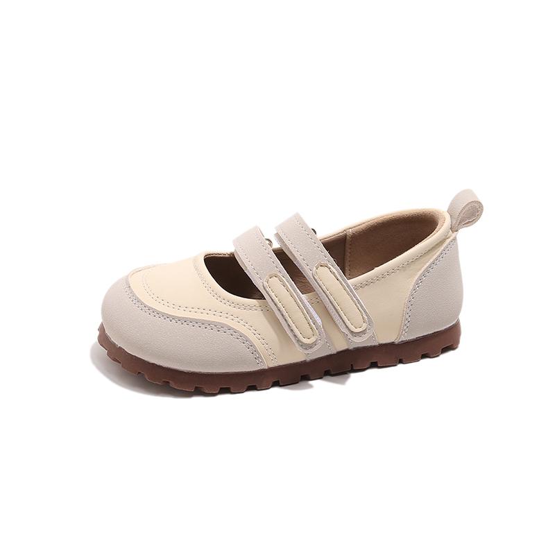 

Girls small leather shoes low-cut single shoes Spring/Autumn new stylish silver children s soft-soled shoes 36 бежевий